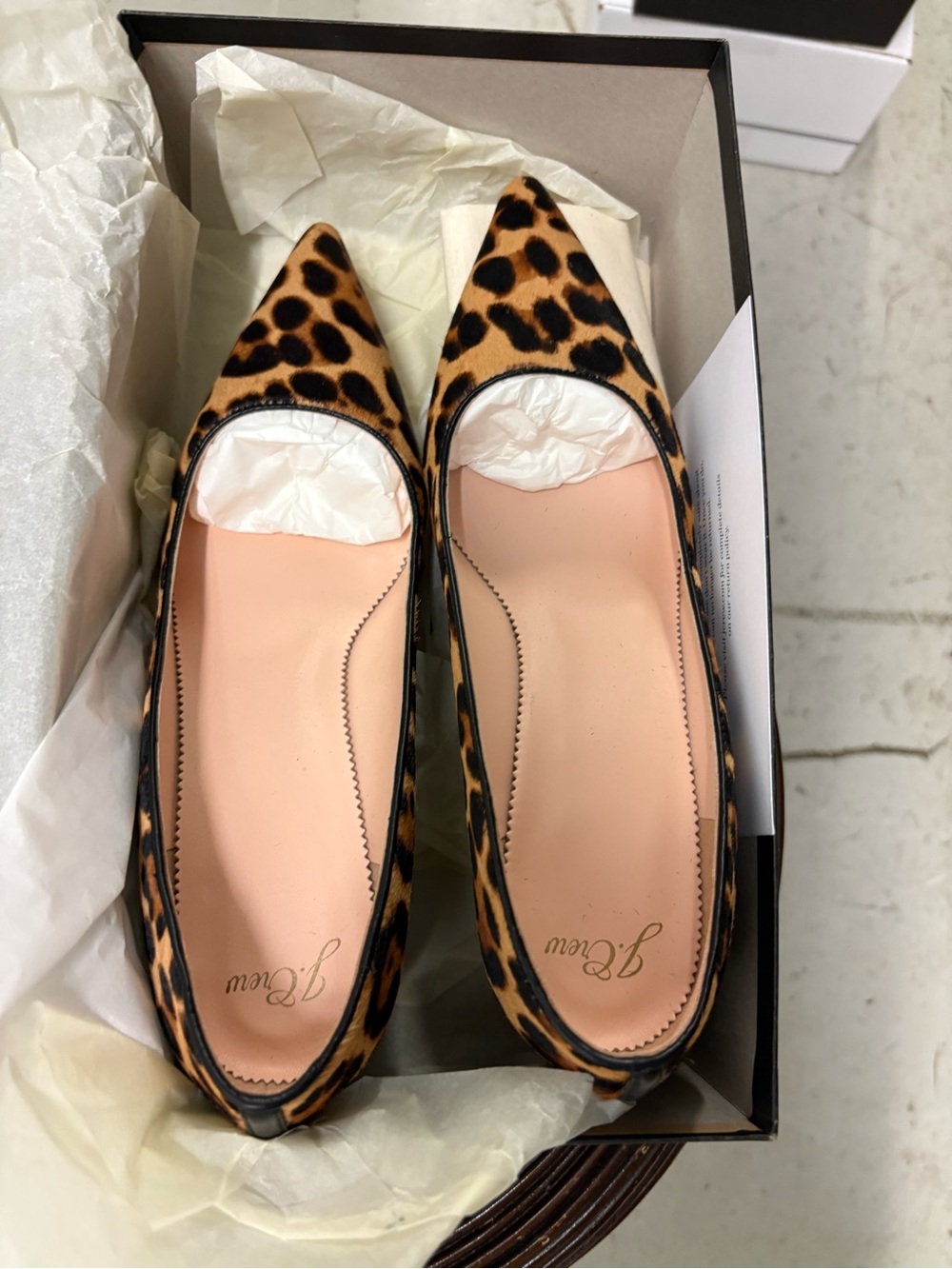 J. Crew Pointed Block Heel Pumps in Calf Hair. Size 9.5. New.